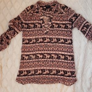 Cute pink elephant blouse!